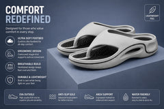 Trekio CloudFlex Comfort Slides unisex | Lightweight Cushioned Everyday Slippers