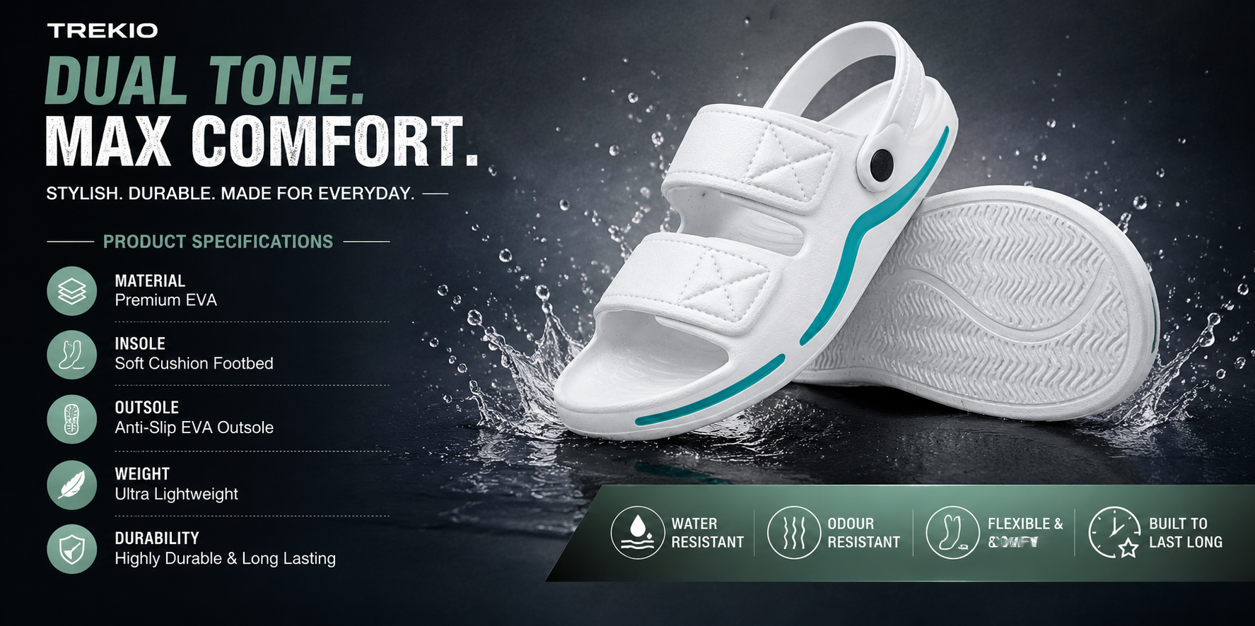 Trekio DualFlex Comfort Sandals