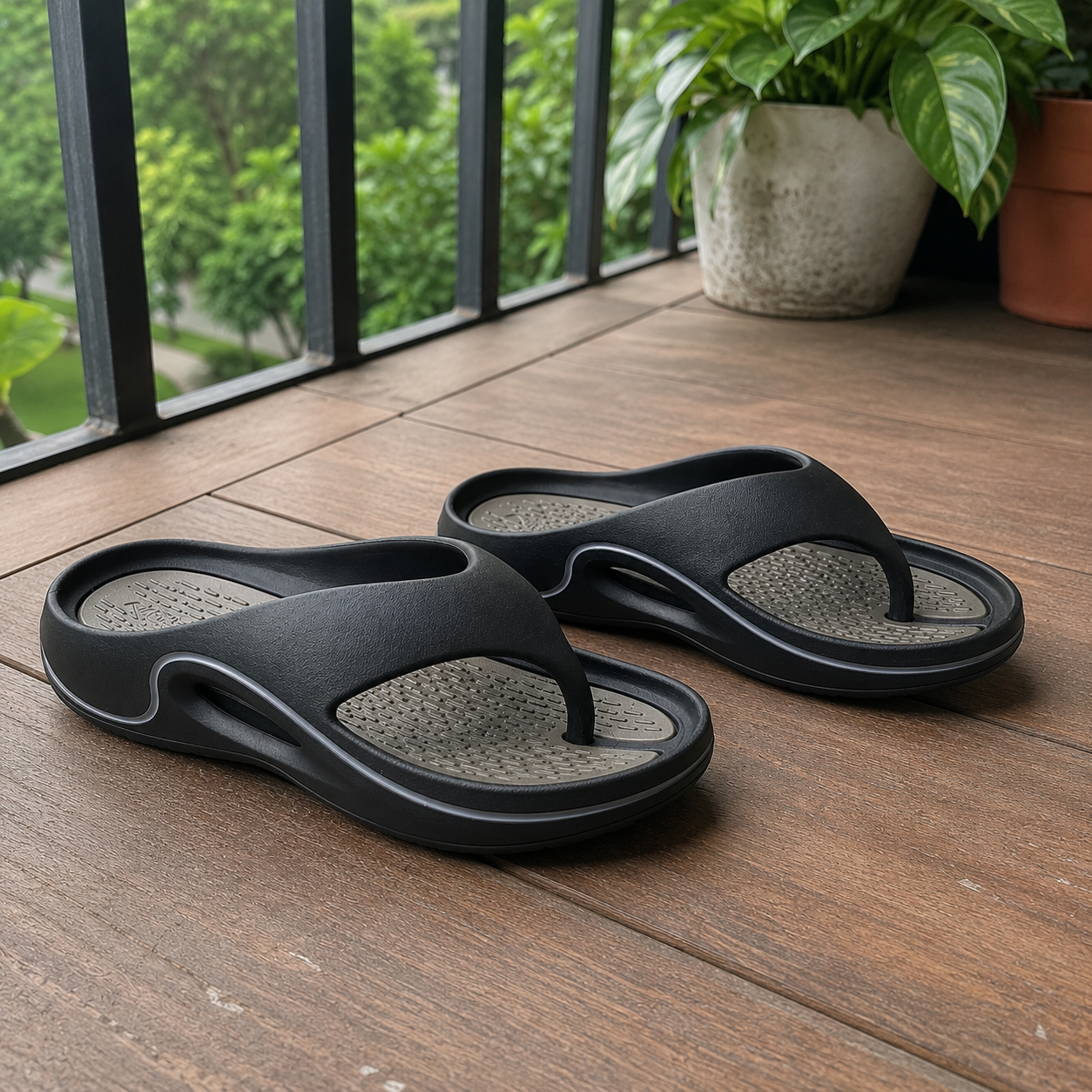 Trekio CloudFlex Comfort Slides Unisex| Lightweight Cushioned Everyday Slippers
